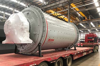 Ball mill at the delivery site